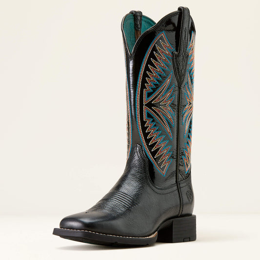 Round Up Ruidoso Wide Square Toe Western Boot - Ariat Great Value