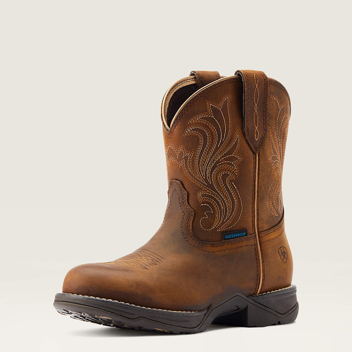 Anthem Round Toe Shortie Waterproof Western Boot - Ariat Top Pick