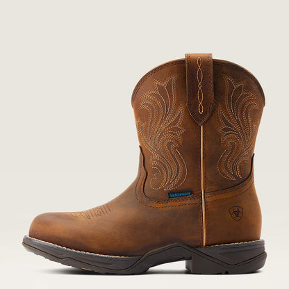 Anthem Round Toe Shortie Waterproof Western Boot - Ariat Top Pick