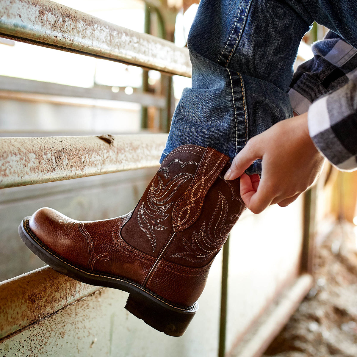 Fatbaby Heritage Dapper Western Boot - Ariat Popular