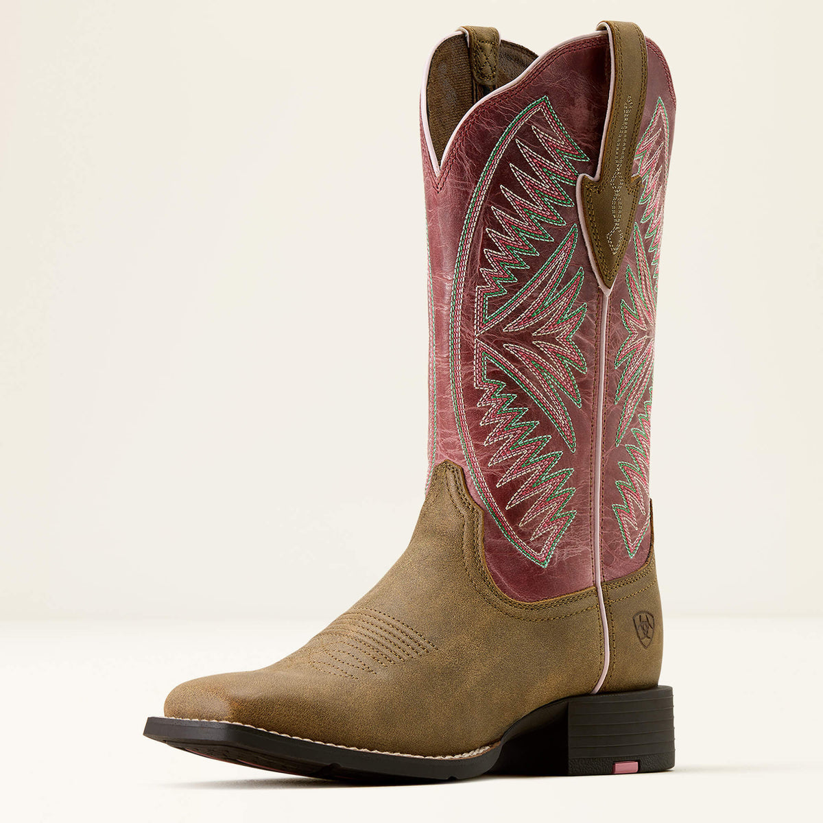 Round Up Ruidoso Wide Square Toe Western Boot - Ariat Signature