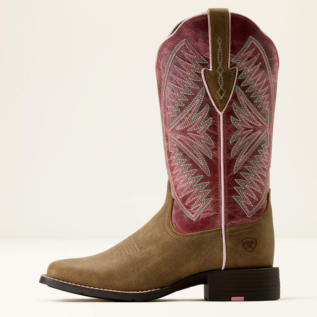 Round Up Ruidoso Wide Square Toe Western Boot - Ariat Signature