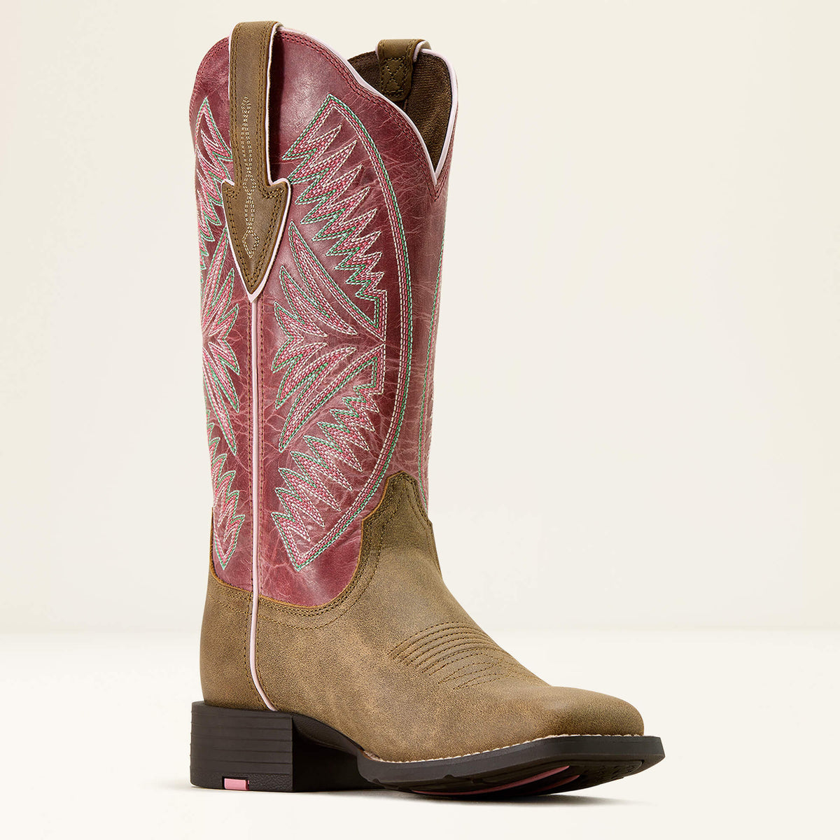 Round Up Ruidoso Wide Square Toe Western Boot - Ariat Signature