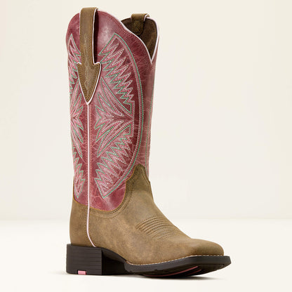 Round Up Ruidoso Wide Square Toe Western Boot - Ariat Signature