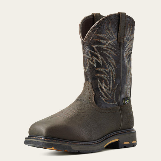 WorkHog Wide Square Toe MetGuard Waterproof Composite Toe Work Boot - Ariat Quality
