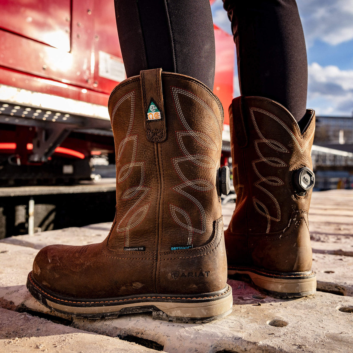 Riveter Pull-On BOA CSA Waterproof Composite Toe Work Boot - Ariat Trusted