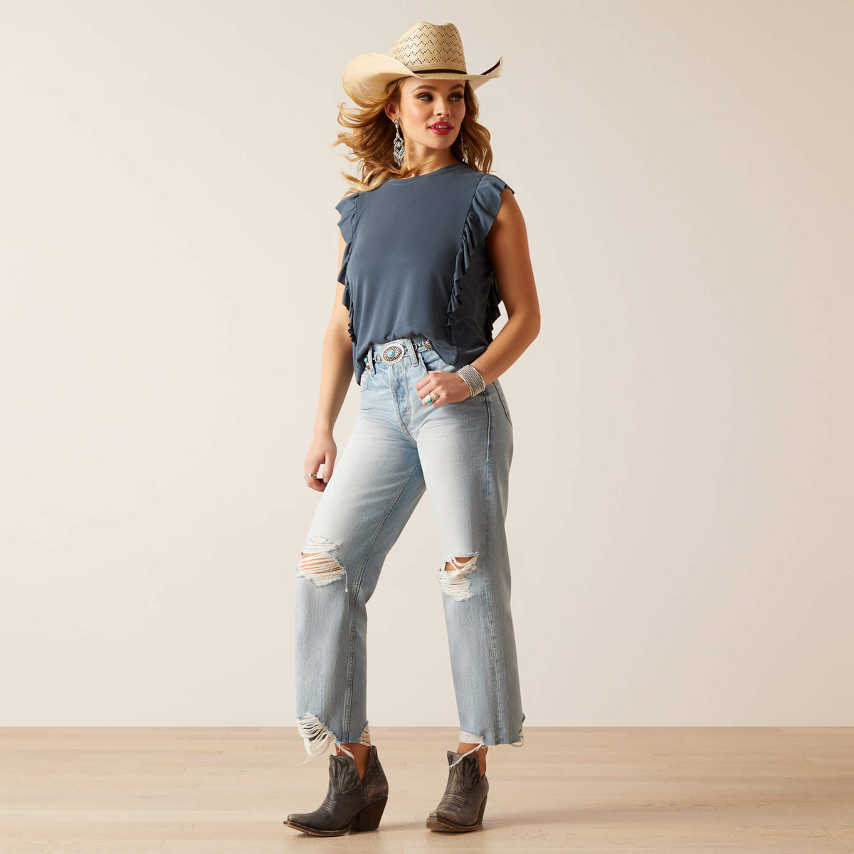 Ultra High Rise Tomboy Straight Jean - Ariat Sale