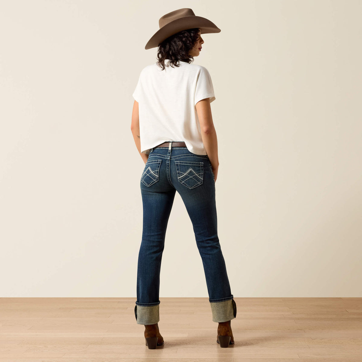 R.E.A.L. Mid Rise Stretch Icon Stackable Straight Leg Jean - Ariat Quality