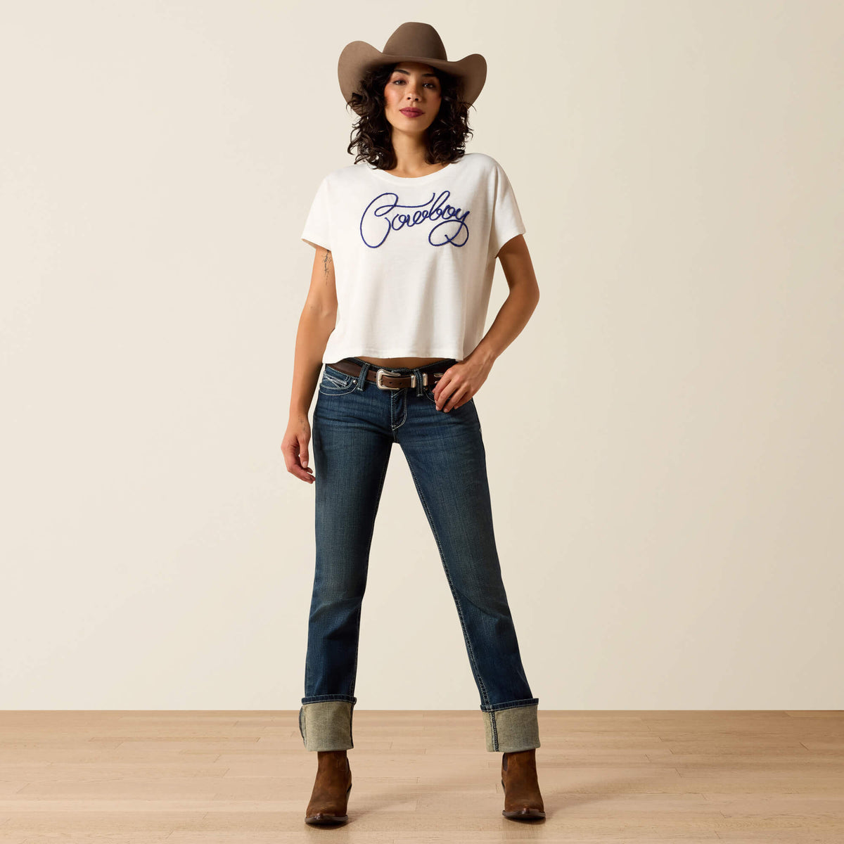 R.E.A.L. Mid Rise Stretch Icon Stackable Straight Leg Jean - Ariat Quality