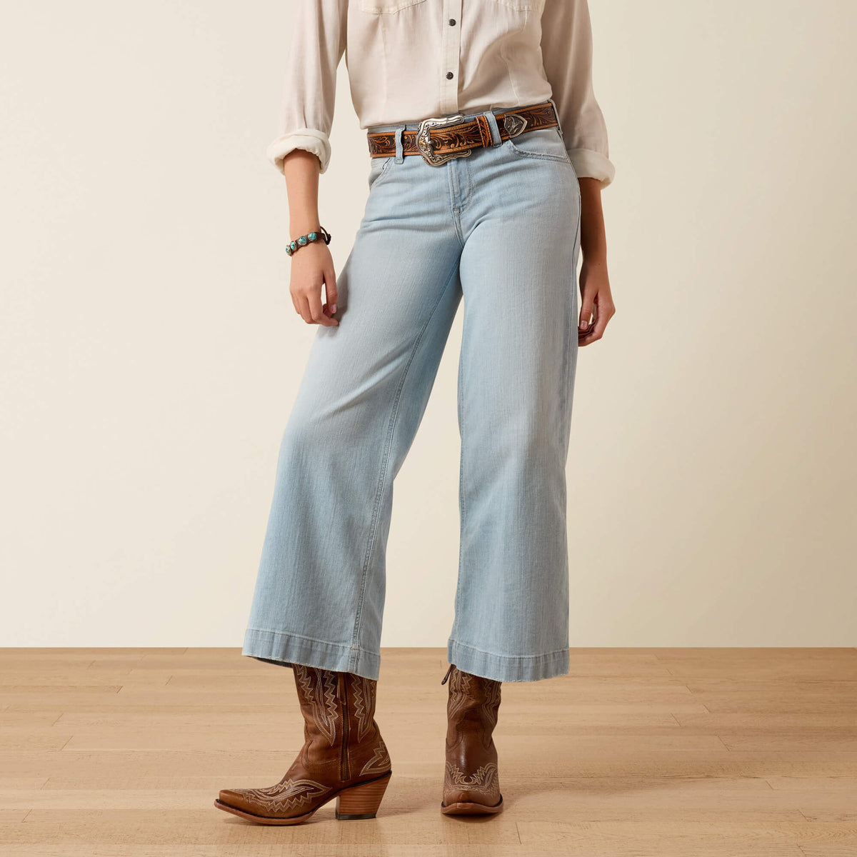 Perfect Rise Clare Wide Leg Crop Jeans - Ariat Best Price