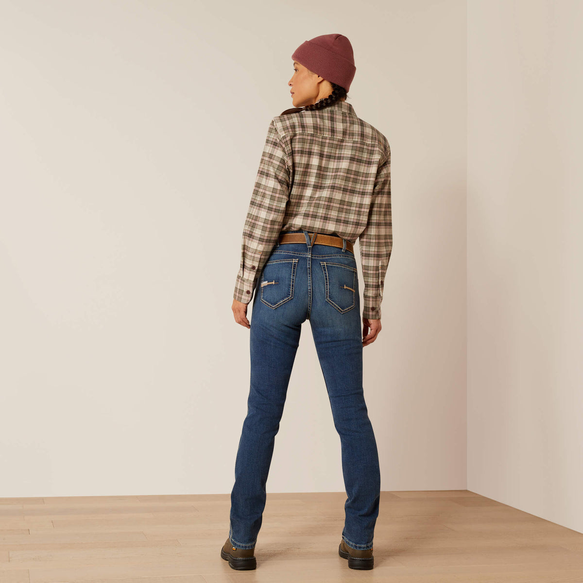 Rebar High Rise Riveter DuraStretch Straight Leg Jeans - Ariat Great Value