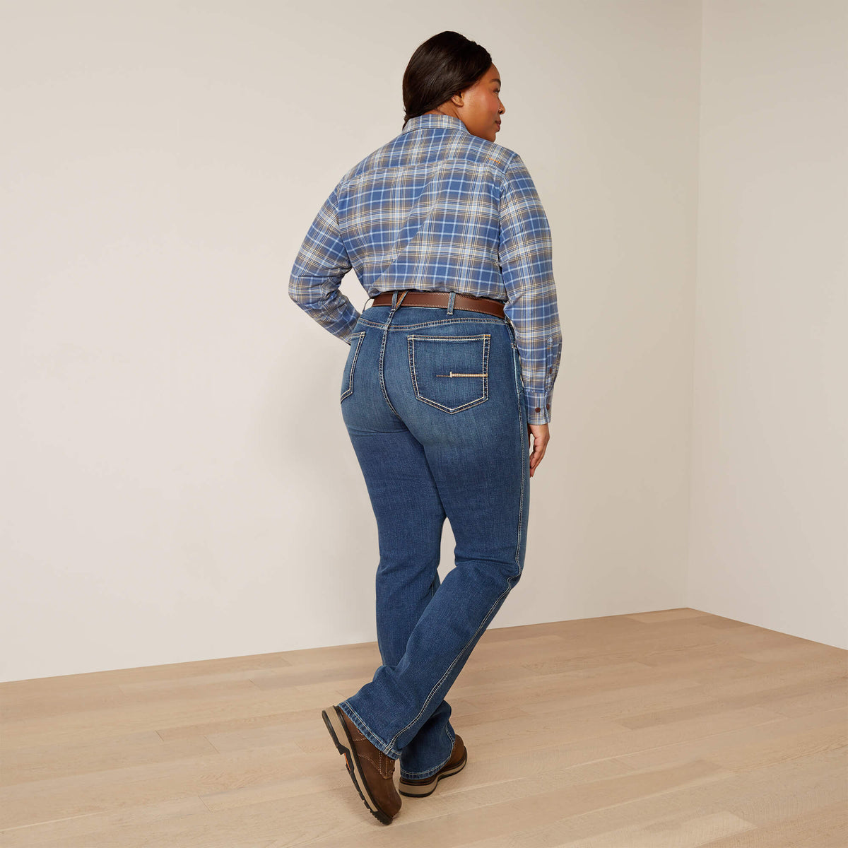 Rebar High Rise Riveter DuraStretch Straight Leg Jeans - Ariat Great Value