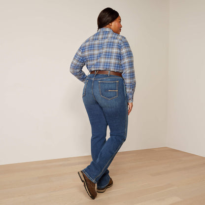 Rebar High Rise Riveter DuraStretch Straight Leg Jeans - Ariat Great Value
