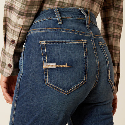 Rebar High Rise Riveter DuraStretch Straight Leg Jeans - Ariat Great Value