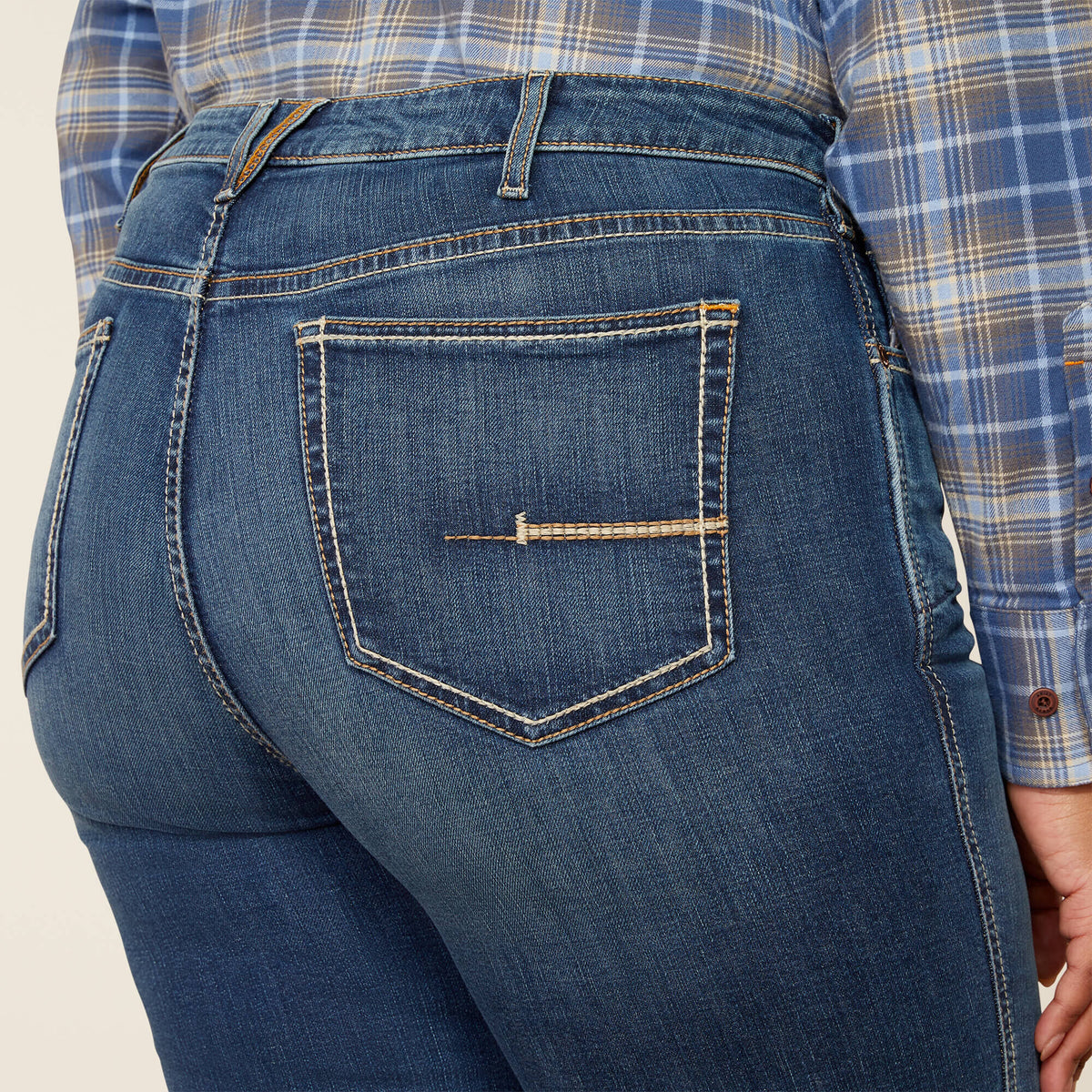 Rebar High Rise Riveter DuraStretch Straight Leg Jeans - Ariat Great Value