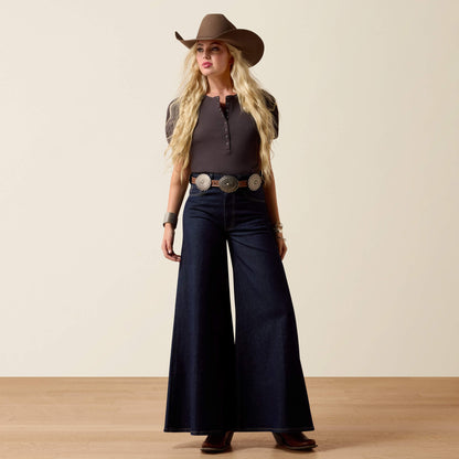 Ultra High Rise Jazmine Super Wide Jeans - Ariat Featured