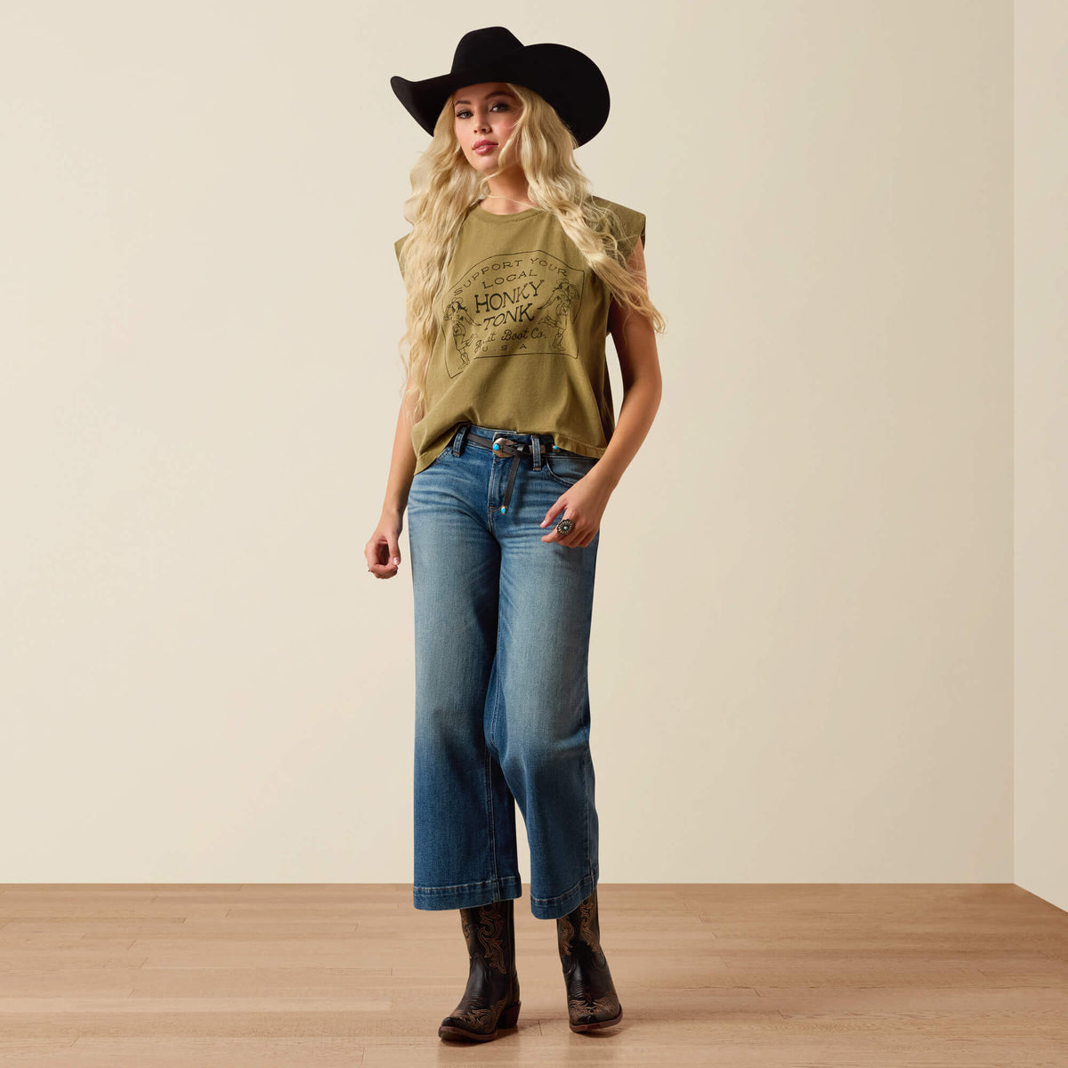 Perfect Rise Jazmine Wide Leg Crop Jeans - Ariat Trending
