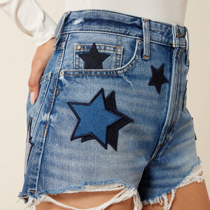 Ultra High Rise Americana Denim 3" Shorts - Ariat Classic