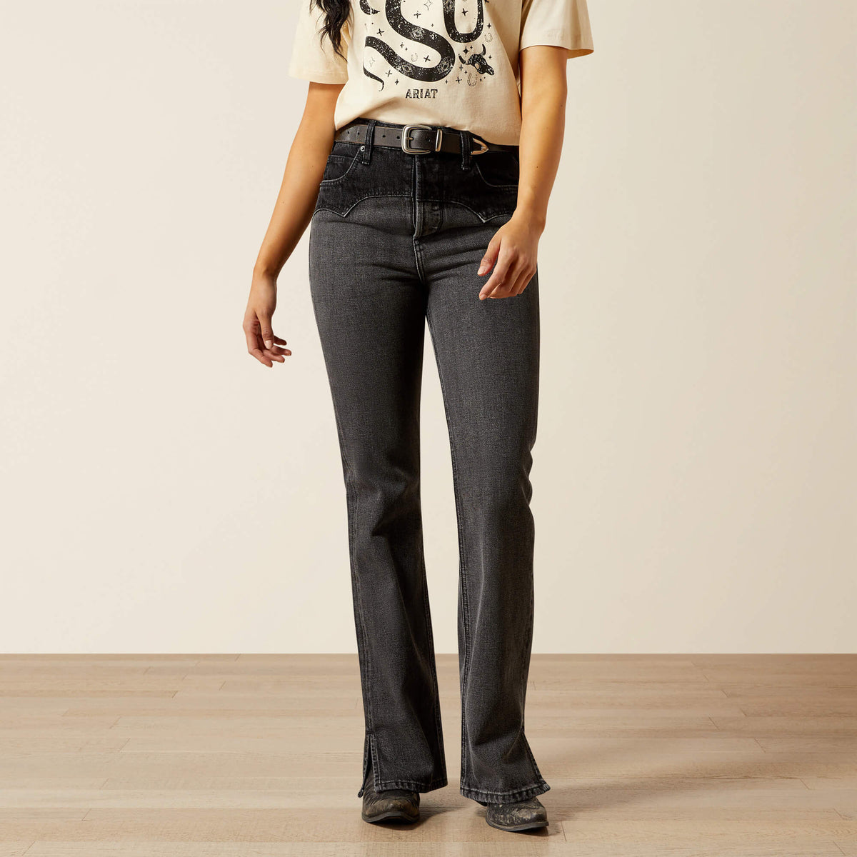 Ultra High Rise Cheyenne Yoke Tomboy Boot Cut Jean - Ariat Discount