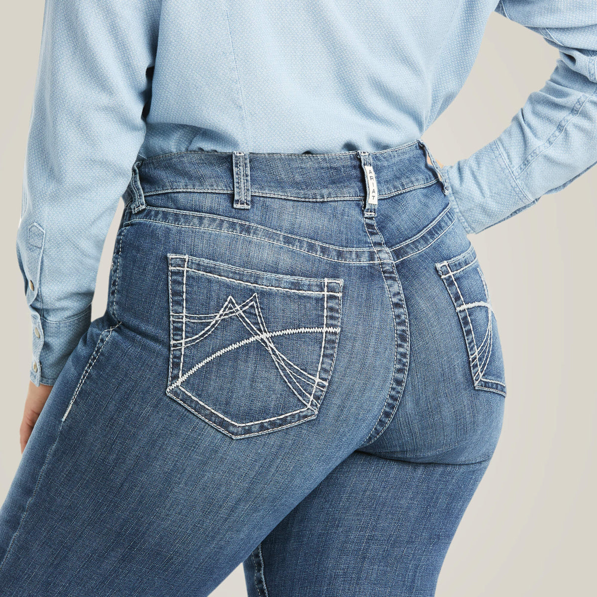 Arrow Fit Mid Rise Gianna Straight Leg Jeans - Ariat Signature