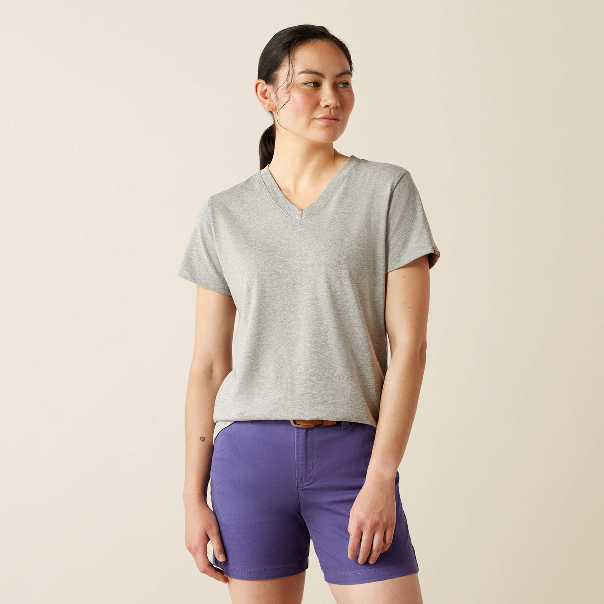 Rebar Cotton Strong Standard V-Neck T-Shirt - Ariat Trending