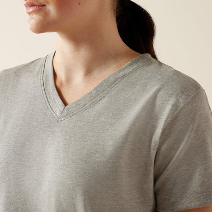 Rebar Cotton Strong Standard V-Neck T-Shirt - Ariat Trending