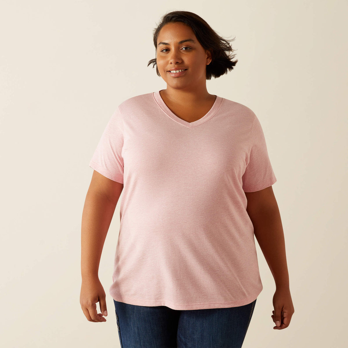 Rebar Cotton Strong Standard V-Neck T-Shirt - Ariat Top Pick