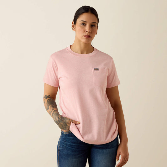 Rebar Cotton Strong Space Dyed T-Shirt - Ariat Discount