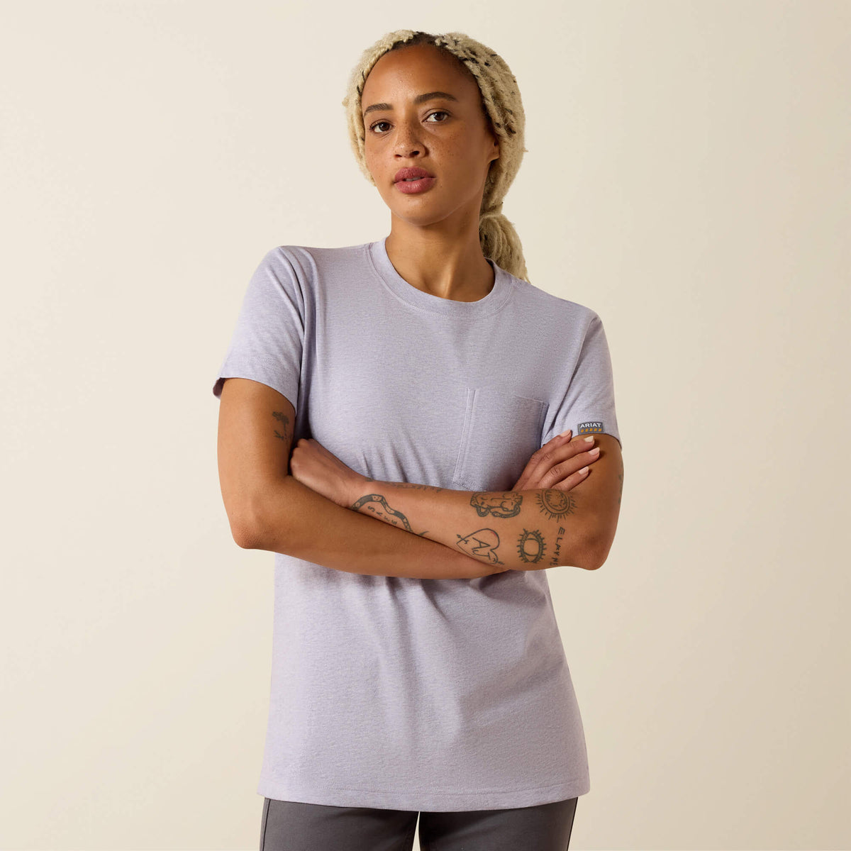 Rebar Cotton Strong Space Dyed T-Shirt - Ariat Trending