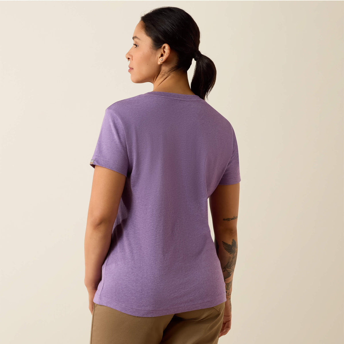 Rebar Cotton Strong Standard V-Neck T-Shirt - Ariat Trusted