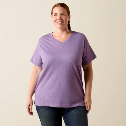 Rebar Cotton Strong Standard V-Neck T-Shirt - Ariat Trusted