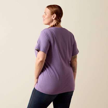 Rebar Cotton Strong Standard V-Neck T-Shirt - Ariat Trusted