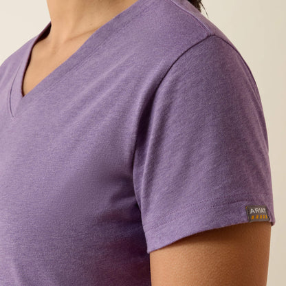 Rebar Cotton Strong Standard V-Neck T-Shirt - Ariat Trusted