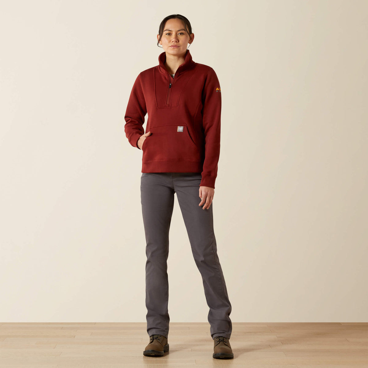 Rebar Traverse Funnel Neck Sweatshirt - Ariat Trending