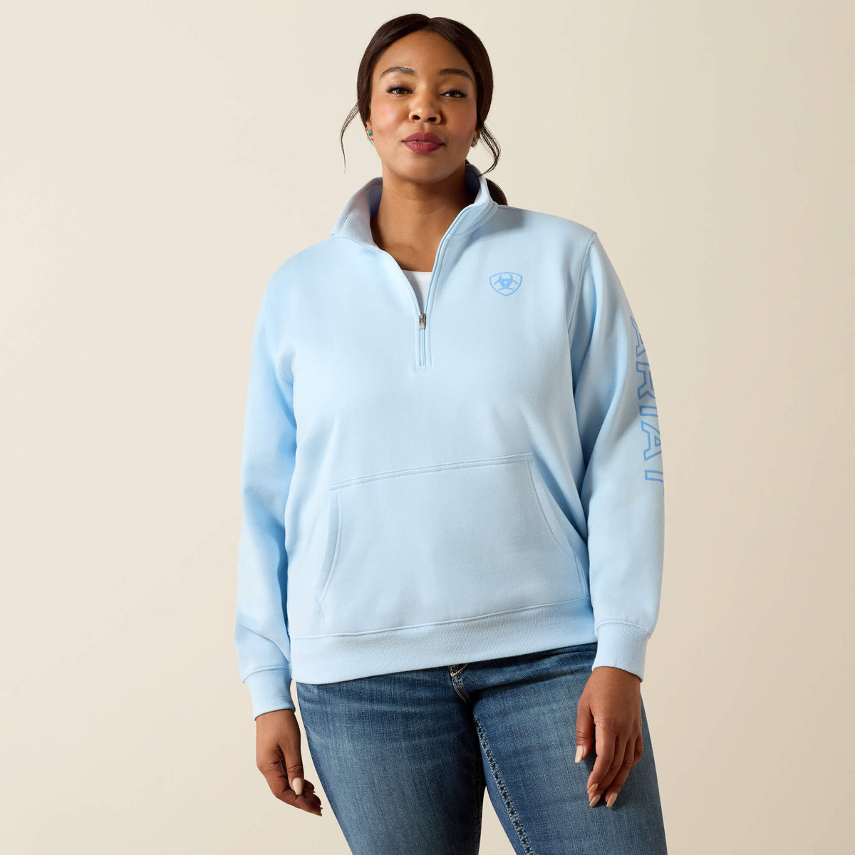 Foundation Logo 1/2 Zip Sweatshirt - Ariat Best Price