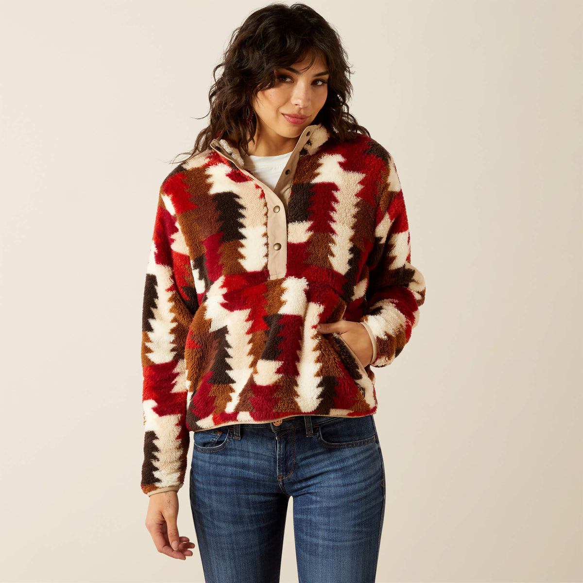 Berber Snap Front Sweatshirt - Ariat Trusted