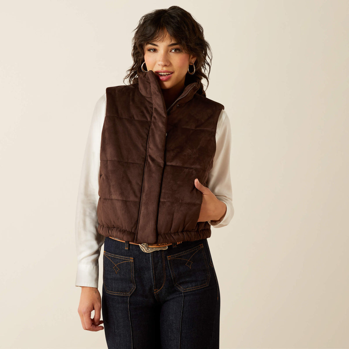 Swirls Faux Leather Vest - Ariat Great Value