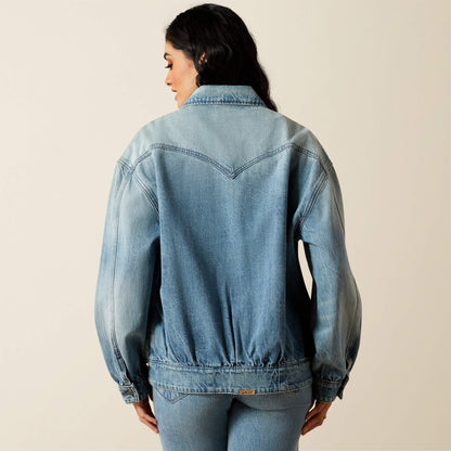 Cheyenne Denim Bomber Jacket - Ariat Top Pick