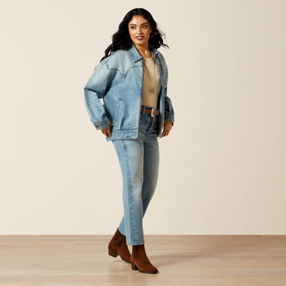 Cheyenne Denim Bomber Jacket - Ariat Top Pick