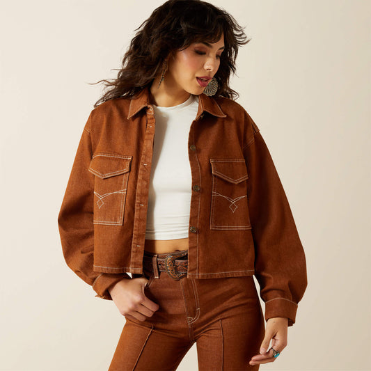 Boxy Cropped Denim Jacket - Ariat Customer Favorite