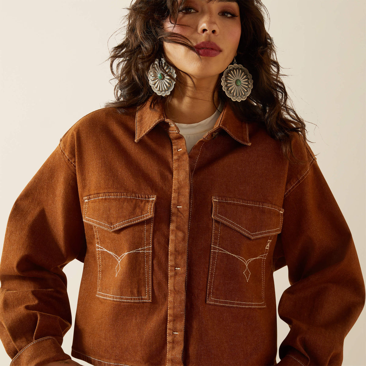 Boxy Cropped Denim Jacket - Ariat Customer Favorite