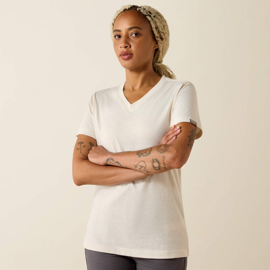 Rebar Cotton Strong Standard V-Neck T-Shirt - Ariat Best Price