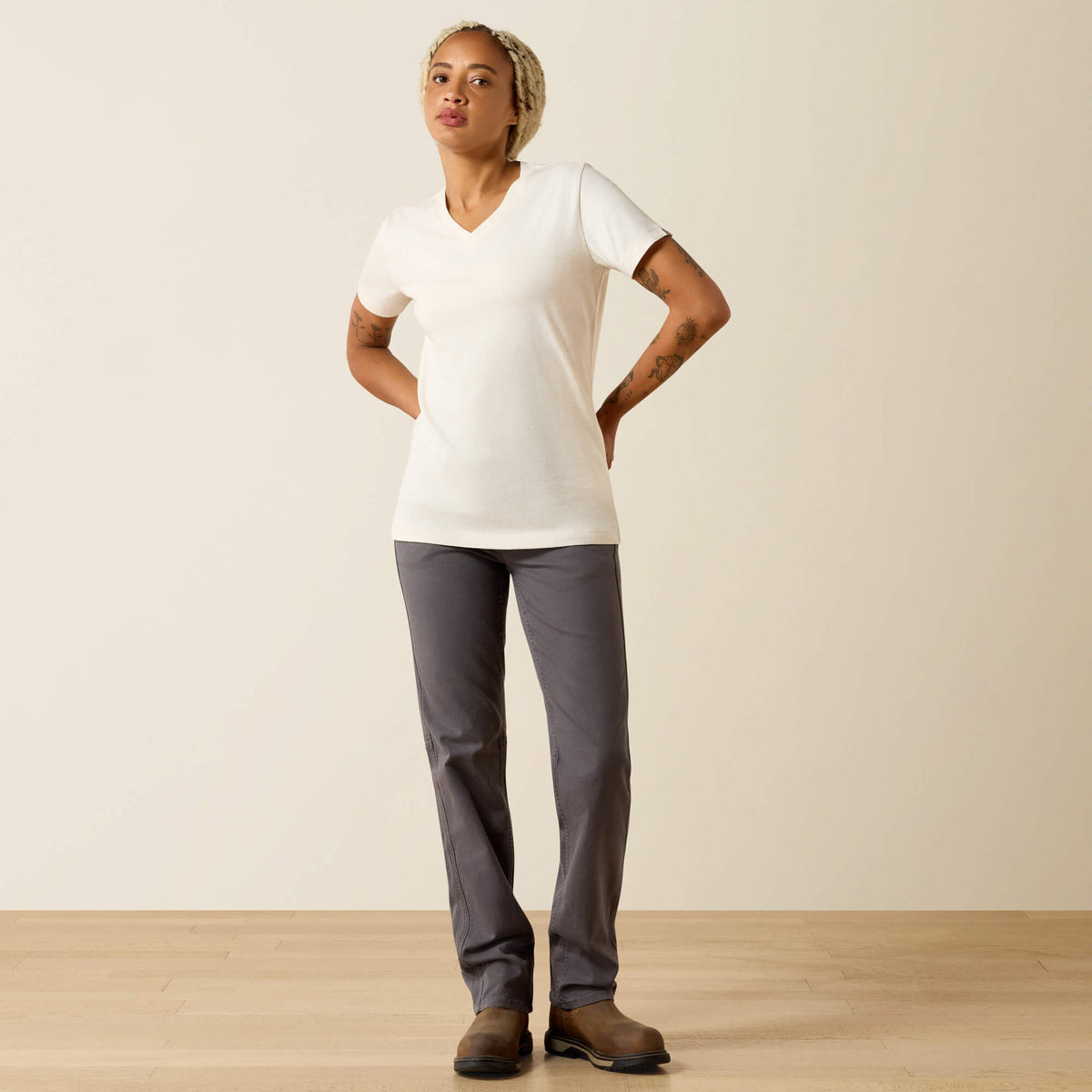 Rebar Cotton Strong Standard V-Neck T-Shirt - Ariat Best Price