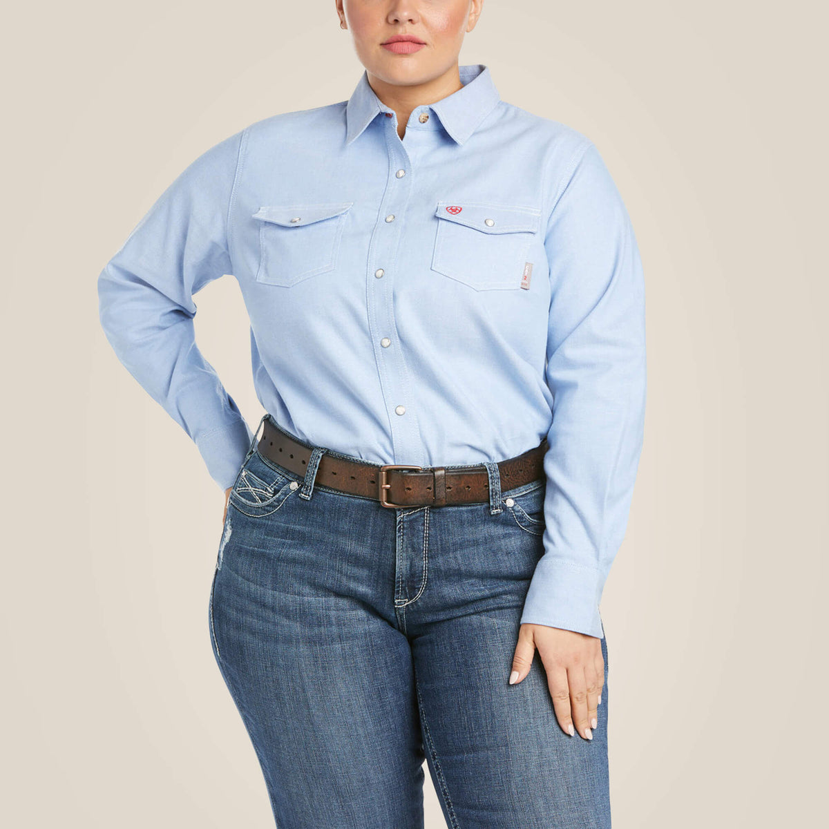 FR Solid DuraStretch Snap Work Shirt - Ariat Premium