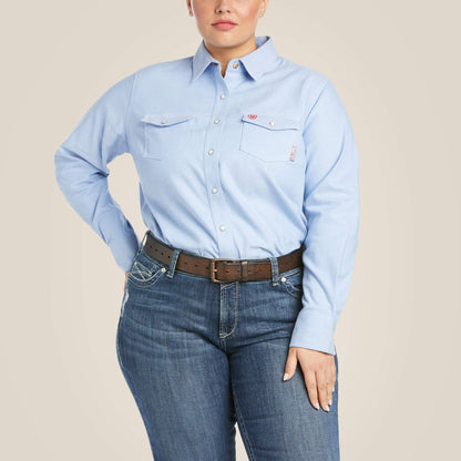 FR Solid DuraStretch Snap Work Shirt - Ariat Premium