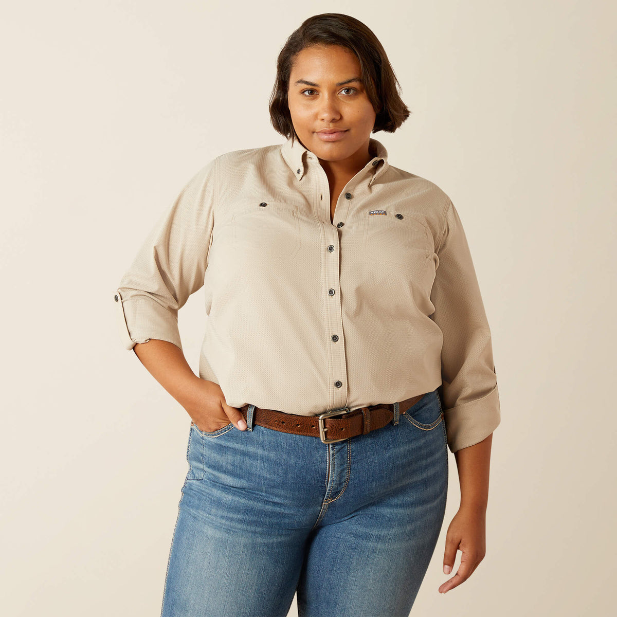 Rebar Made Tough 360 Airflow DuraStretch Work Shirt - Ariat Exclusive