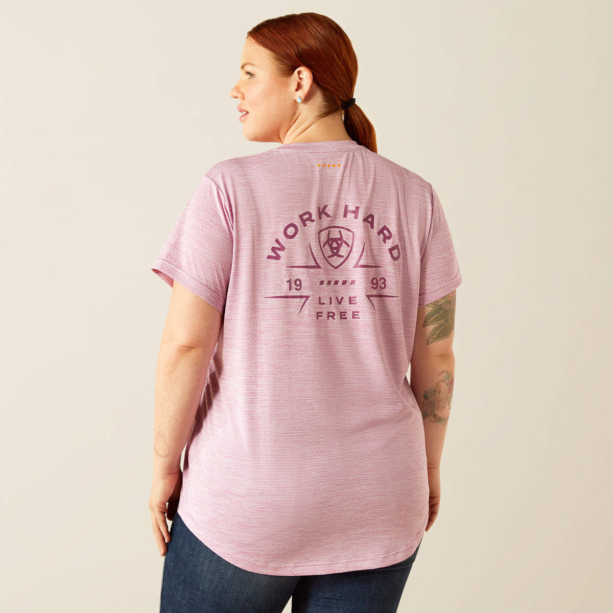 Rebar Evolution Work Hard V-Neck T-Shirt - Ariat Popular