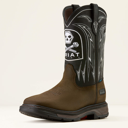 WorkHog XT Bolt Skull Waterproof Wide Square Toe Work Boot - Ariat Featured