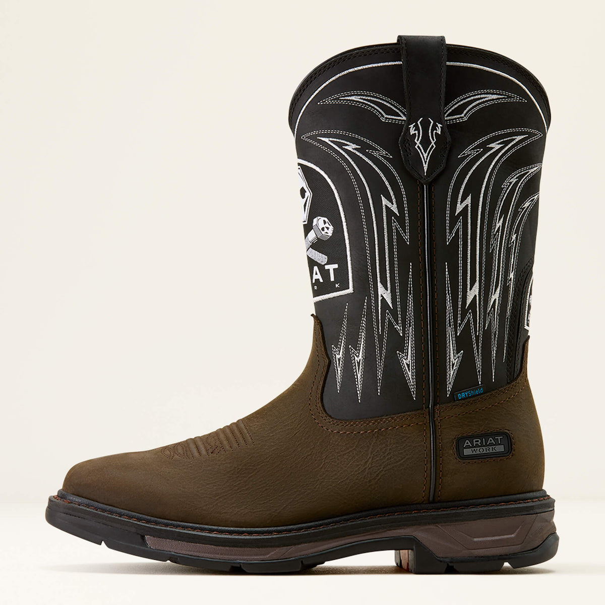 WorkHog XT Bolt Skull Waterproof Wide Square Toe Work Boot - Ariat Featured