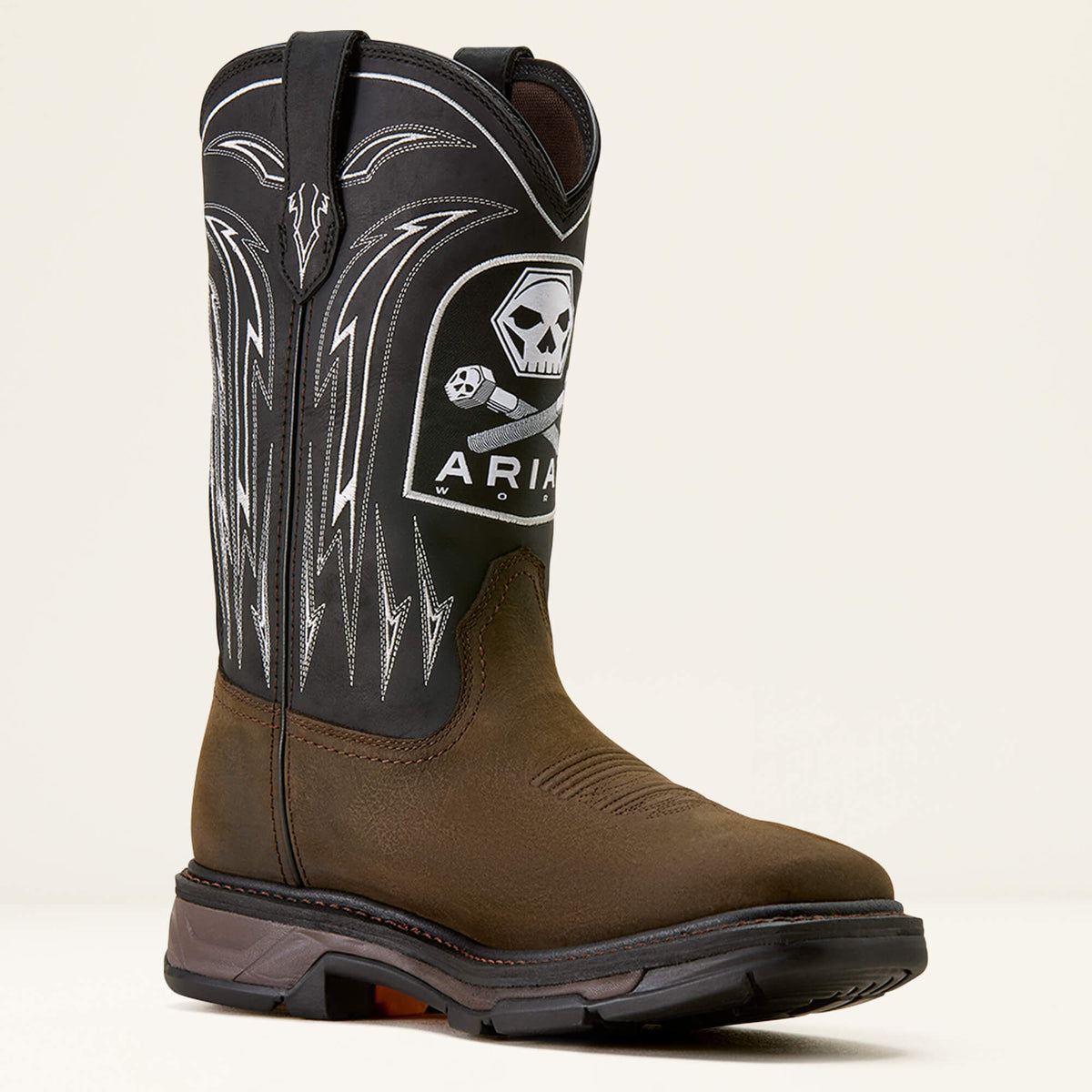WorkHog XT Bolt Skull Waterproof Wide Square Toe Work Boot - Ariat Featured